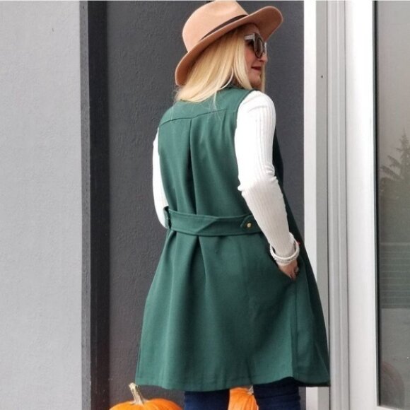 Forest Green Vest - Picture 3 of 5